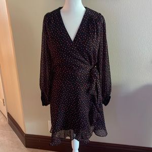 Banana Republic ruffle wrap dress